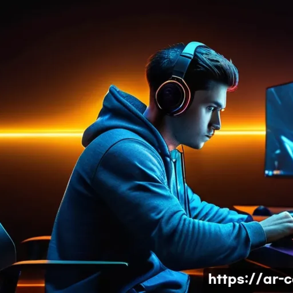 RTX와 GTX 그래픽카드의 차이 - **Prompt 1: Immersive Ray Tracing Gaming Experience**
    "A male gamer, mid-20s, wearing a stylish ...