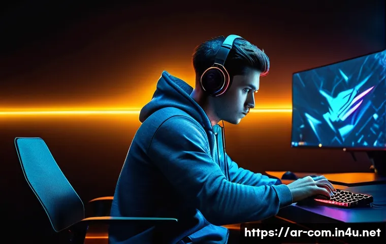 RTX와 GTX 그래픽카드의 차이 - **Prompt 1: Immersive Ray Tracing Gaming Experience**
"A male gamer, mid-20s, wearing a stylish ...